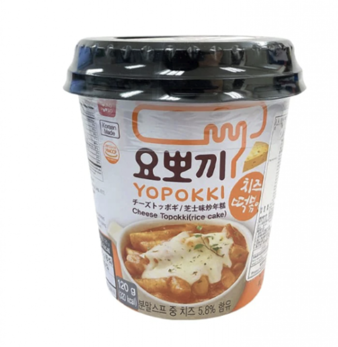 Yopokki Rice Cake Cup Cheese Flav. 120g | yopokki 炒年糕 起司味 120g