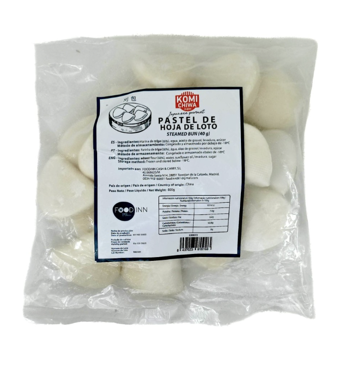 KOMICHIWA Gua Bao Bun 800g 20Pcs | KOMICHIWA 刈包/荷叶夹/割包 800g