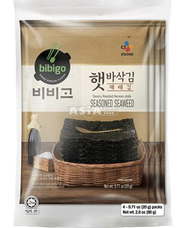 必品阁 脆海苔零食 80g | BIBIGO Crispy Seaweed Snack 80g