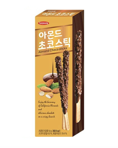 SUNYOUNG Suklaatikku Manteli Maku 54g | SUNYOUNG 巧克力饼干棒 杏仁味 54g