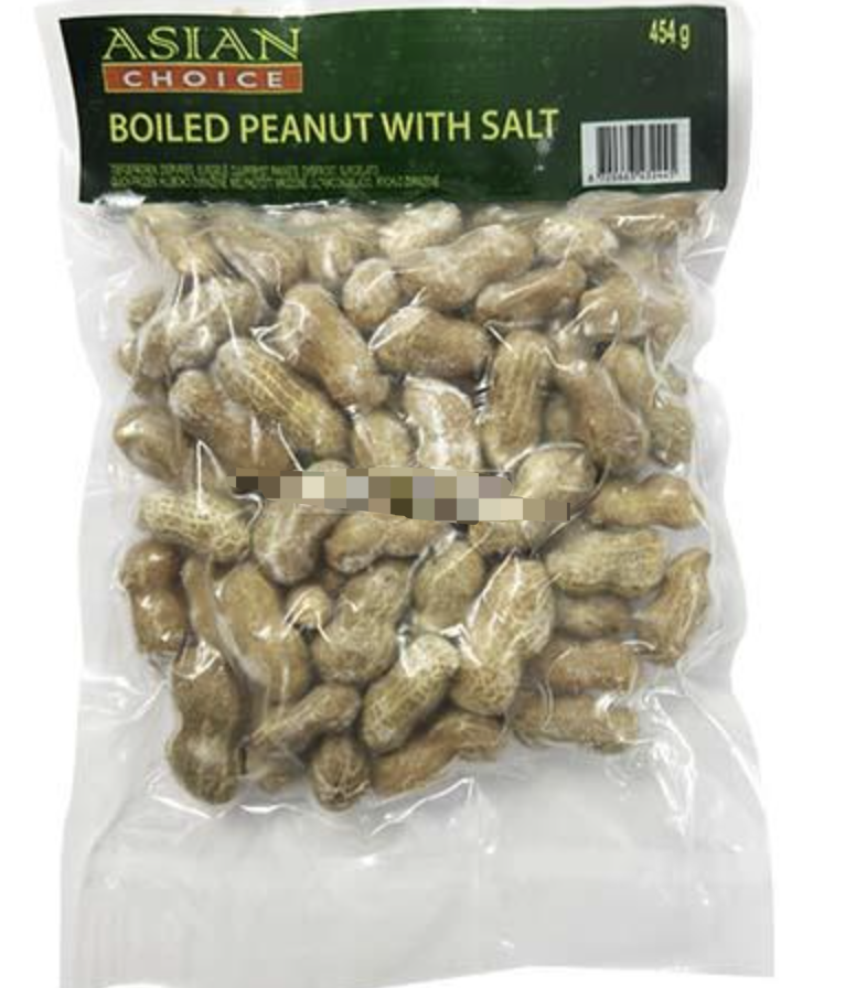 Pakastetut keitetyt suolapähkinät 454g | ASIAN CHOICE 冷冻 煮熟咸花生 454g