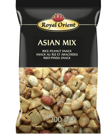 ROYAL ORIENT Aasialainen sekoitussnack 200g | 膨化零食 亚洲混合口味 200g