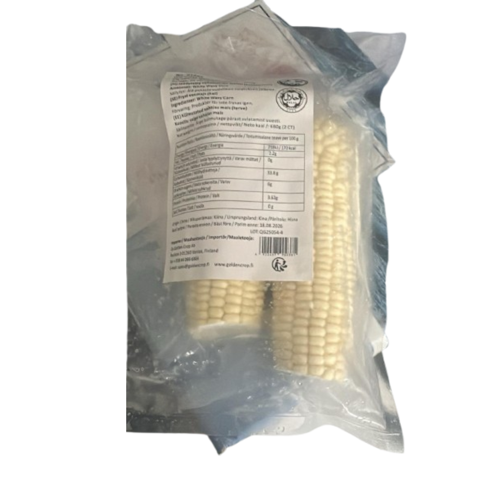 KMI Frozen Waxy Corn (whole) 2Pcs | 禾味  甜糯玉米棒 2根 680g