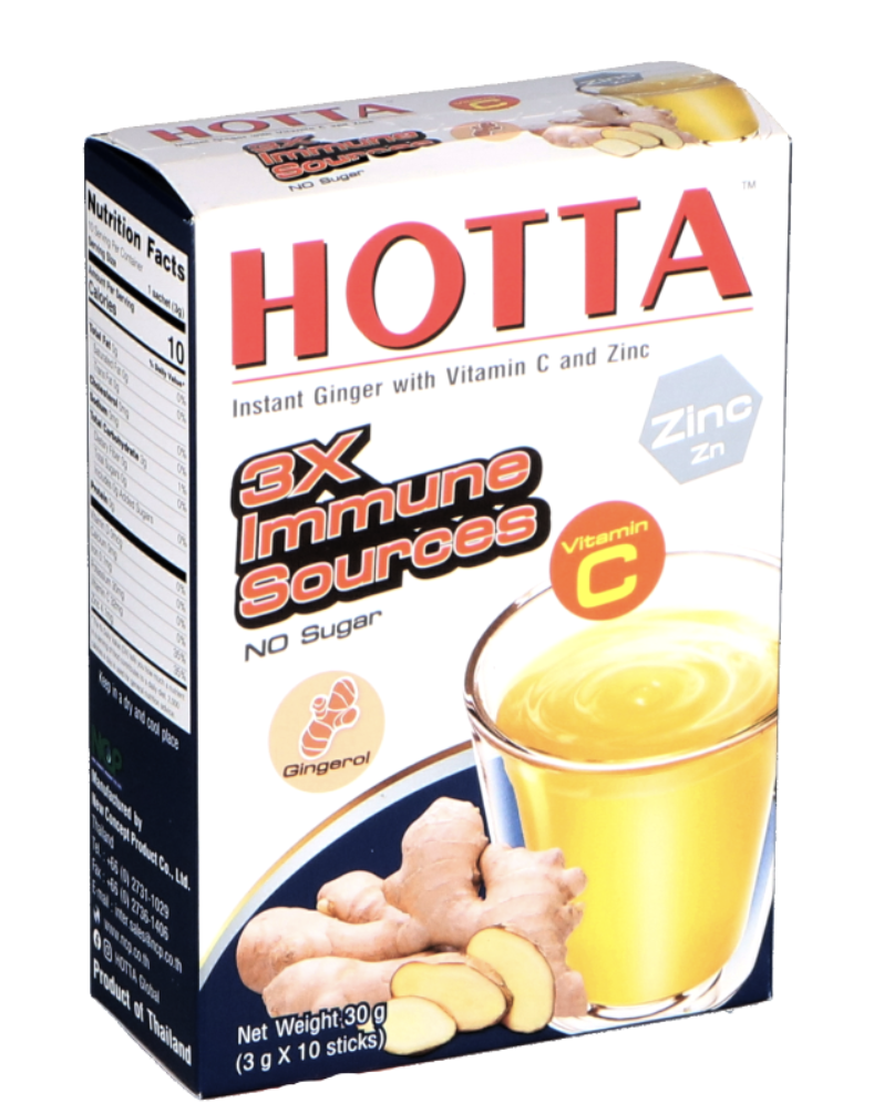 HOTTA 即食生姜饮品 30g | HOTTE Instant Ginger With VC & Zinc 30g