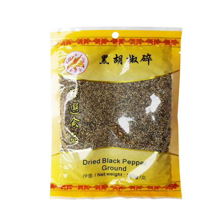Black Pepper Ground 100g | 金百合 黑胡椒粒(碎) 100g
