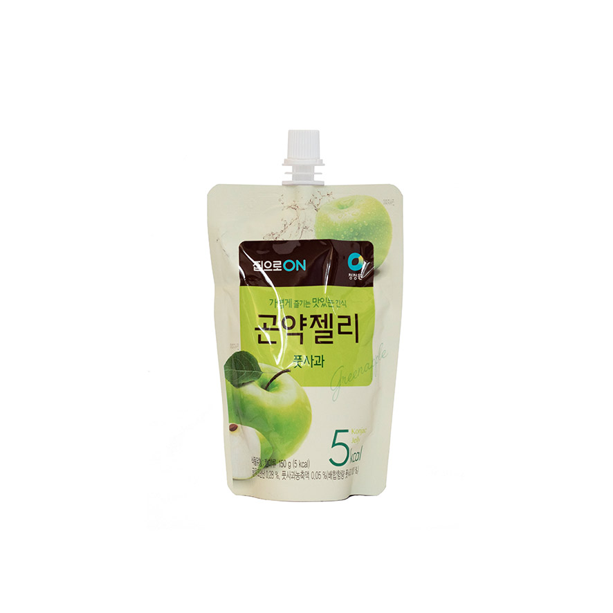 韩国 健康低糖低卡蒟蒻果冻 苹果 150ml | KR CJW Konjac Jelly Apple 150g