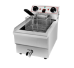 Electric Frying Oven With Timer Control 11L*2 3200W | 商用大容量2格定时电炸锅双格 11L*2 3200W+3200W