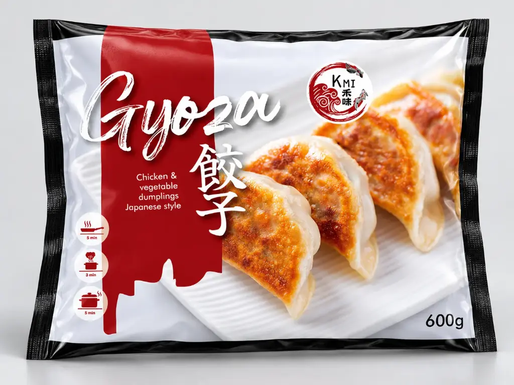 Japanilaiset paistetut gyozat (kana ja vihannekset)600g | 禾味 日式煎饺 (鸡肉蔬菜味)600g