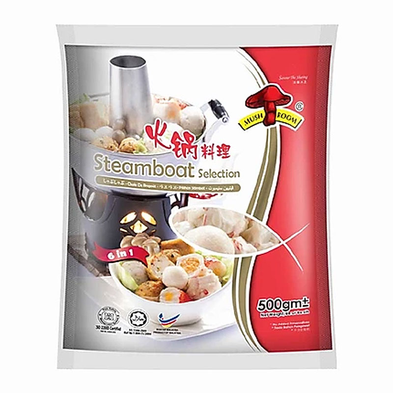 Hotpot 6-in-1 kalapullasekoitus 500g | 香菇牌 火锅6合1 500g