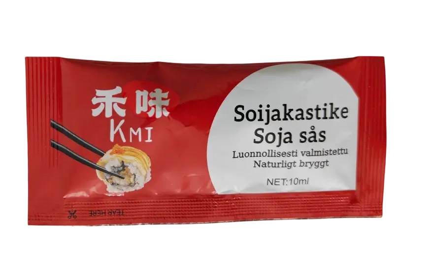 KMI mukaan otettava soijakastike 10 ml × 600 / laatikko | KMI 禾味 外卖酱油 10ml*600小包/箱