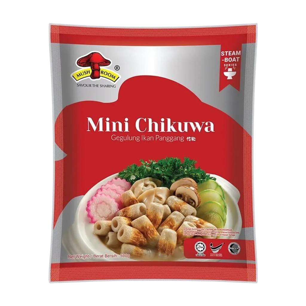Mini chikuwa (Japanilainen kalakäärö) 500g | 香菇牌 竹轮 500g