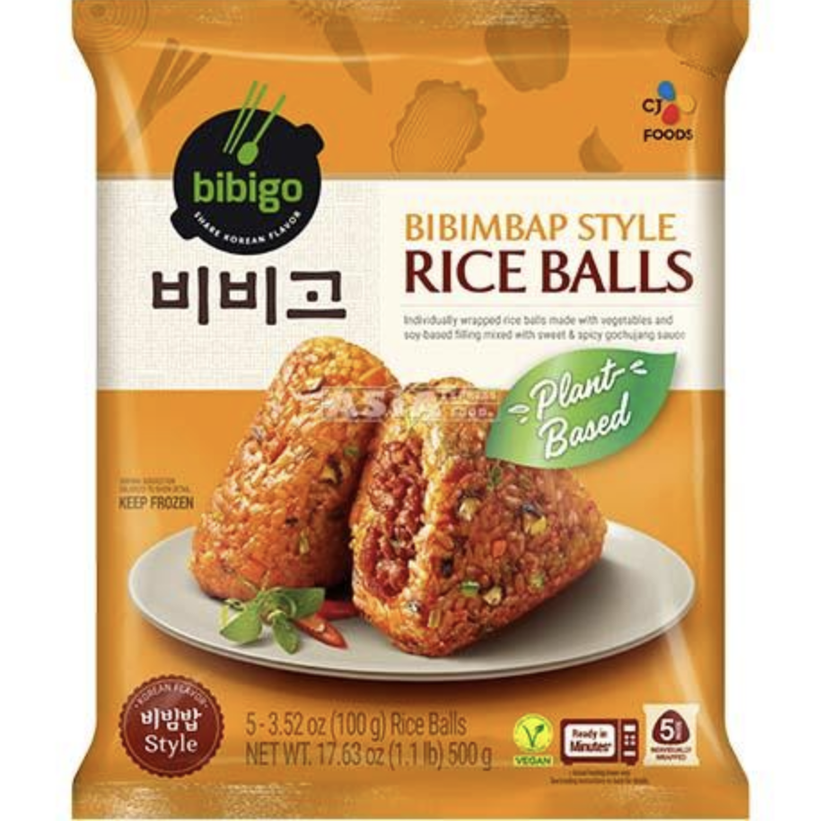 Riisipallot (korealainen bibimbap-maku) 500g | 必品阁 韩式拌饭味饭团 500g