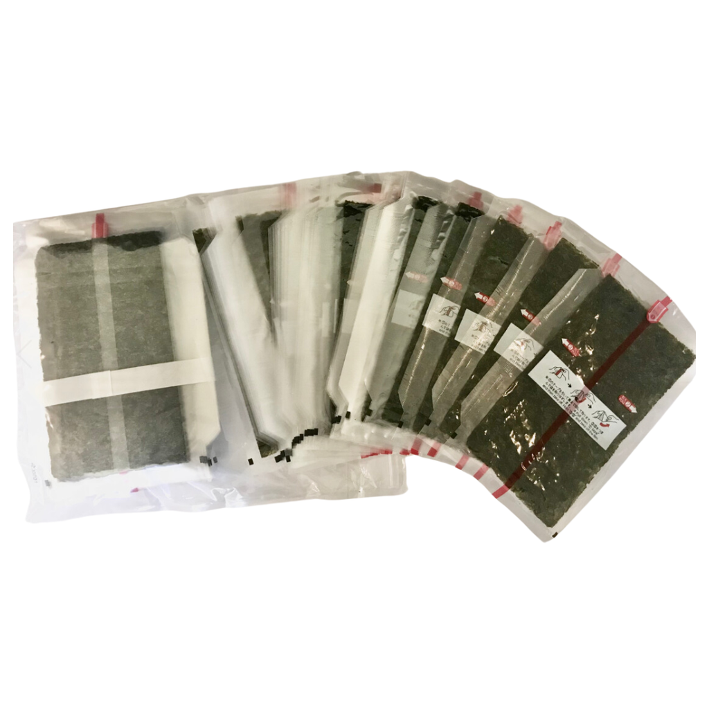 Onigiri-kalvot 100 arkkia/pakkaus, 140 g | 三角饭团用紫菜 100张/包,140g