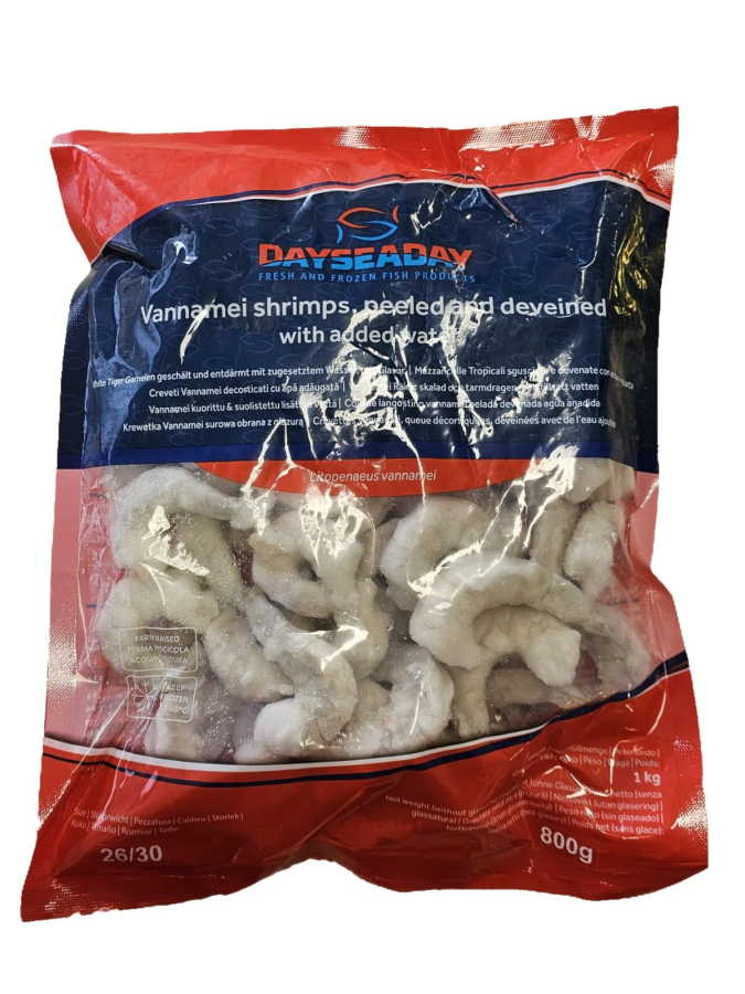 Dayseaday 白虾虾仁 26/30 800g | Dayseaday vannamei shrimps PD 26/30 800g 