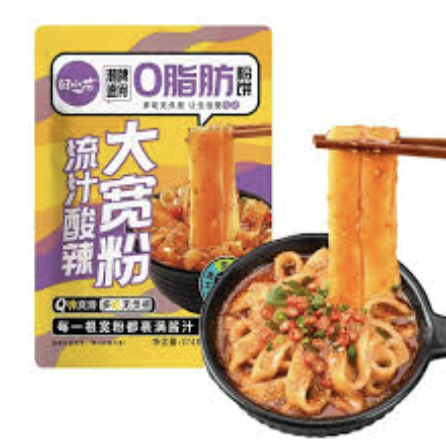 田小花 0脂肪流汁大宽粉 酸辣味 274g | TXH 0 Fat Fatty Potato Wide Noodle Spicy & Sour Flavor 274g