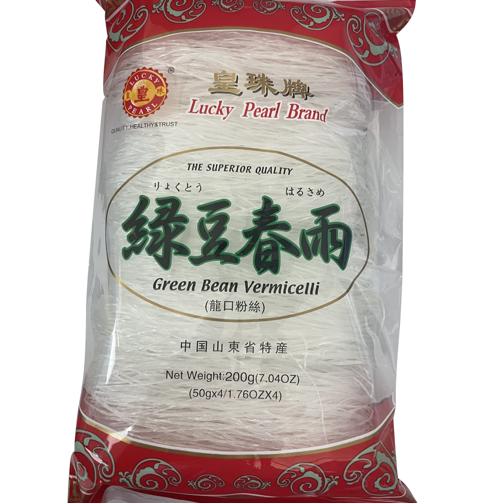 皇珠 特级龙口粉丝 (绿豆春雨) 400g | Lucky Pearl Brand Longkou premium Vermicelli (Green Bean) 400g 