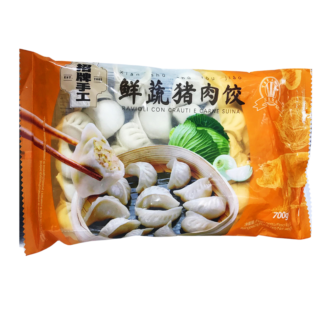 Käsintehdyt sika-vihannes dumplings 700g | 三友 鲜蔬猪肉 手工饺子 700g