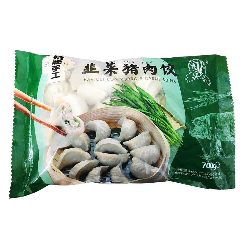 Käsintehdyt sika ja ruohosipuli dumplings700g | 三友 猪肉韭菜 手工饺子 700g