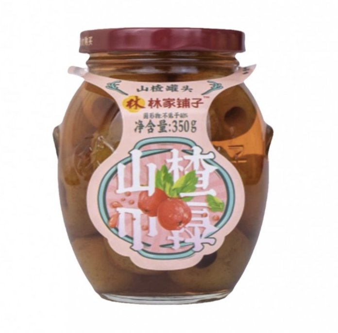 林家铺子 糖水山楂罐头 350g | LJPZ Hawthorn in Syrup 350g