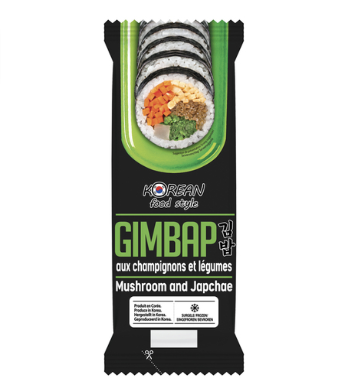 KFS 紫菜包饭 蘑菇蔬菜味 230g | KFS Korean Gimbap Mushroom Vegetable Flavor 230g