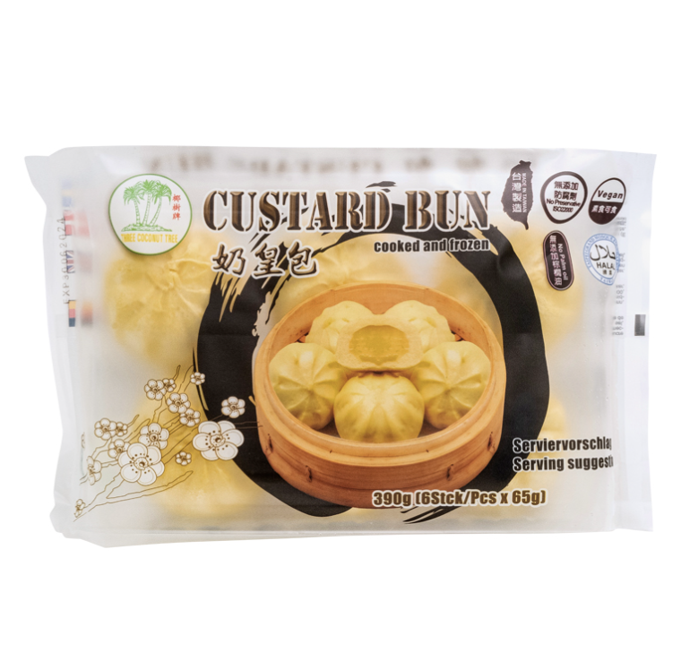 Höyrytetty makea täytepaketti – kermavanukas 390g | TCT 奶黄包 390g