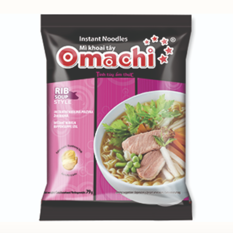 OMACHI 猪排汤面 79g | OMACHI Instant Noodle Rib Soup Flavor 79g