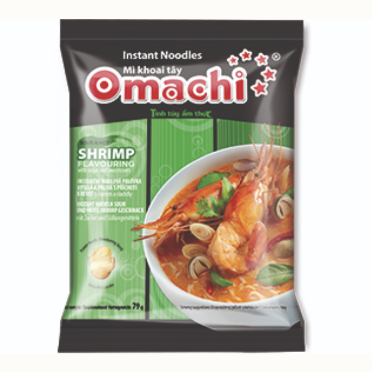 OMACHI 酸辣虾汤面 79g | OMACHI Instant Noodle Hot & Sour Shrimp Flavor 79g