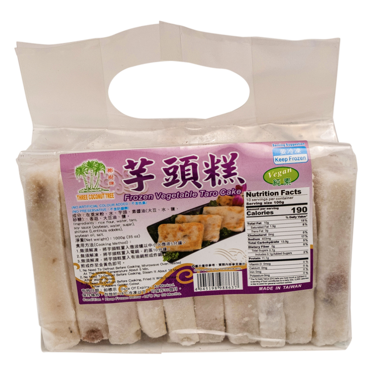 Taiwanilainen höyrytetty tarogebakko 1kg | TCT 台湾 芋头糕 1kg
