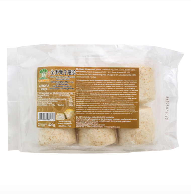 Pakaste: Täysjyvä höyrypullat 420g | TCT 全麦养生馒头 420g