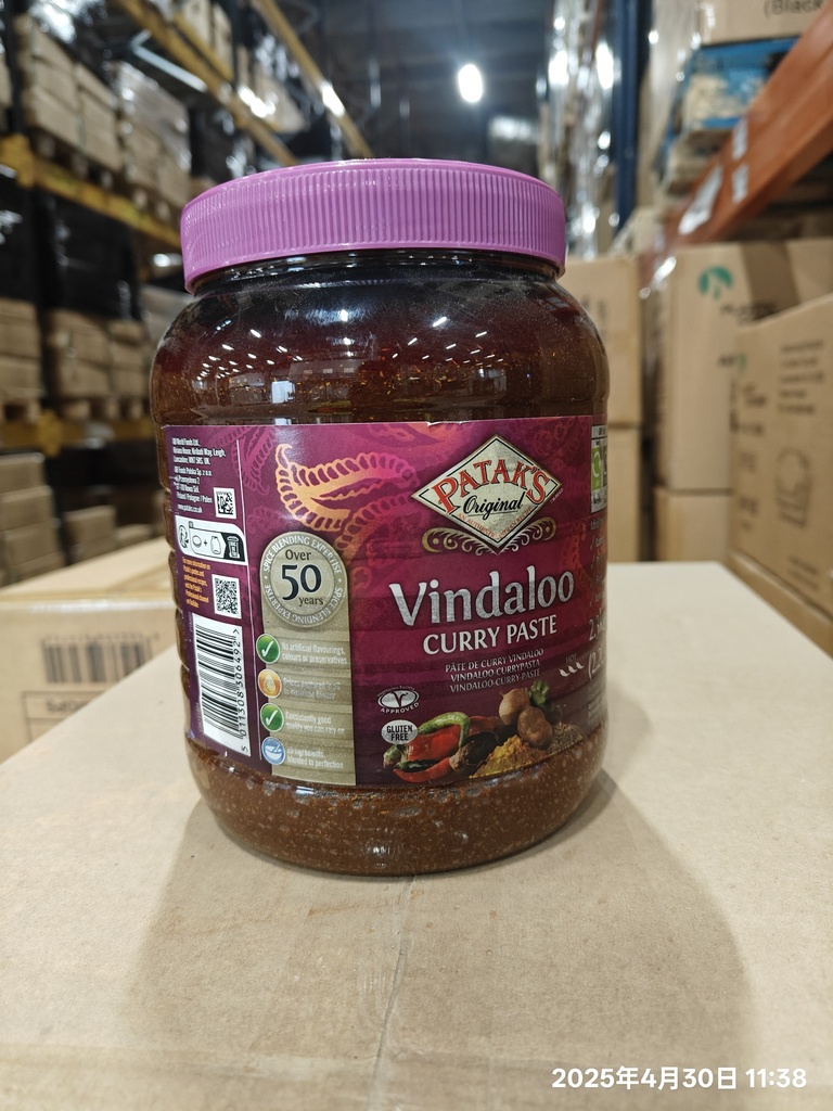PATAKS 溫多璐咖哩醬 2.3 KG | PATAKS Vindaloo Curry Paste 2.3 KG 