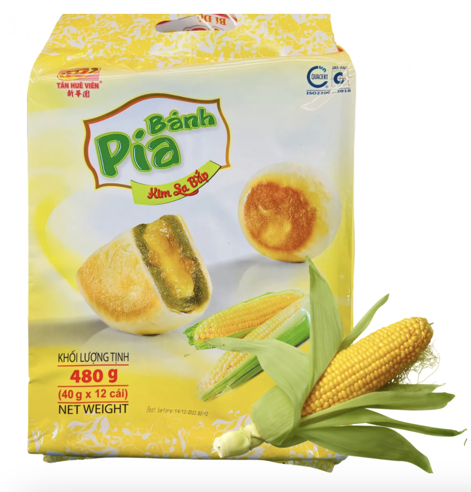TAN HUE VIEN 流沙玉米糕点 480g | TAN HUE VIEN Liusha Corn Pia Cake 480g