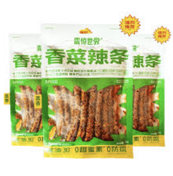 震惊世界 辣条 香菜味 70g | ZJSJ Gluten Strips Coriander Flavor 70g
