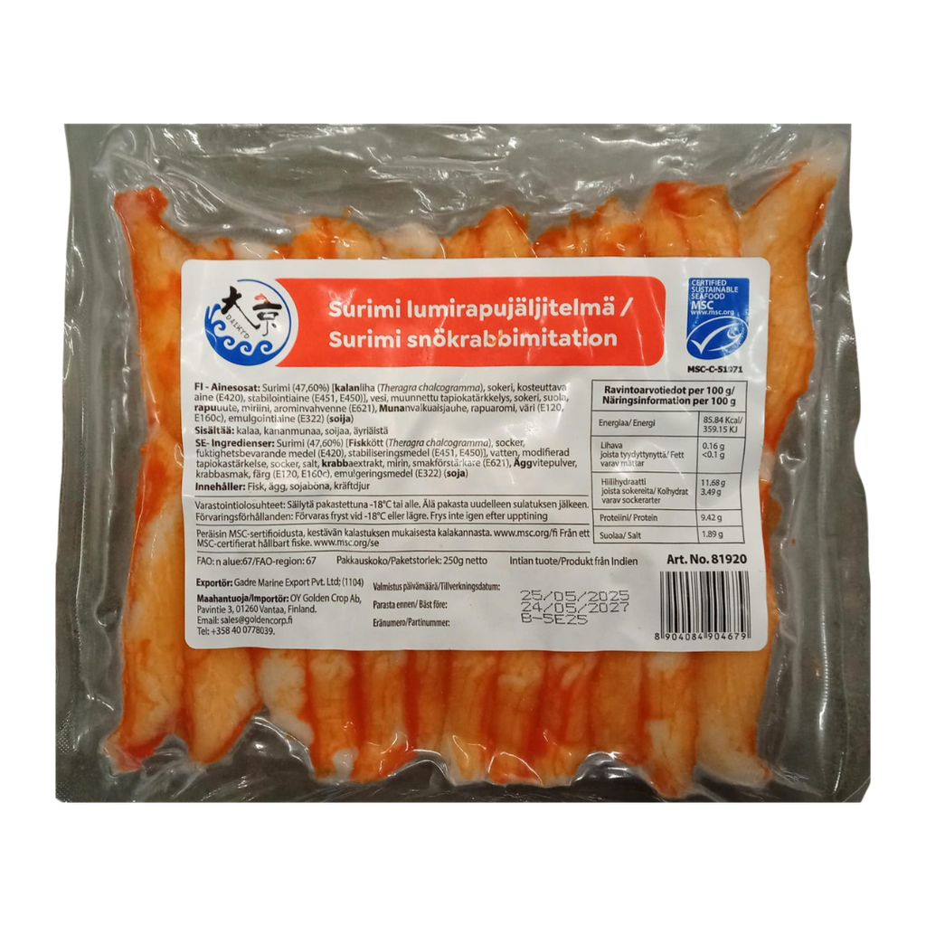 大京/禾味 MSC 鳕蟹腿肉棒 250g | Daikyo/Kim MSC Surimi Crab Legs 250g