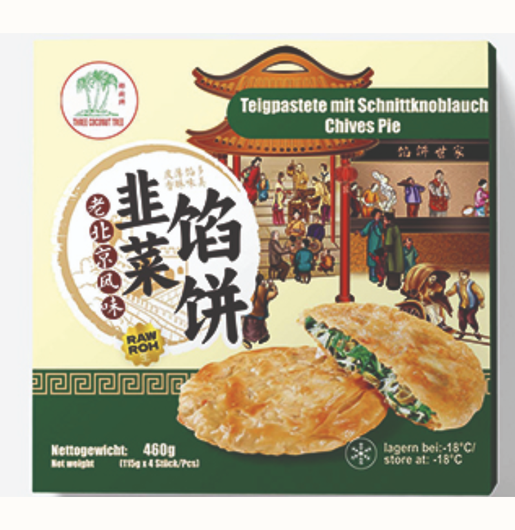 Ruohosipulitäytteinen piirakka 460g | TCT 韭菜馅饼 460g