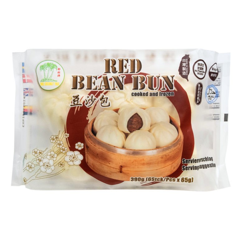 Höyrytetty makea täytepaketti – pavutäyte 390g | TCT 豆沙包 390g