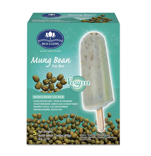 BUA LUANG 绿豆冰棒 5*80g | BUA LUANG Ice Bar With Mung Bean 5*80g