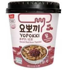 YOPOKKI Topokki Punapavun Maku 120g | YOPOKKI 炒年糕 红豆味 120g
