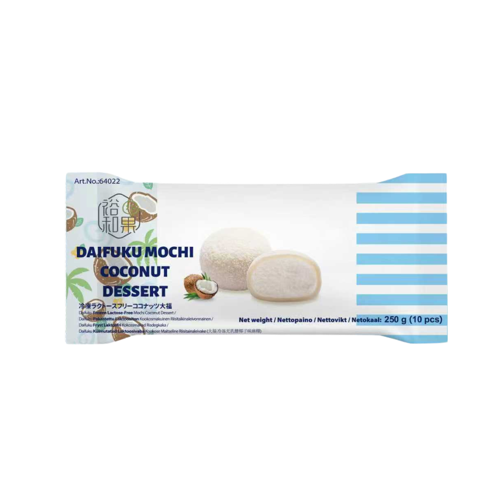 Daifuku laktoositon mochi kookos 250g | 大福 无乳糖椰子味麻糬 250g