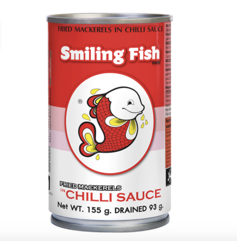 SMILING FISH 油煎鲭鱼 辣味 155g | SMILING FISH Fried Mackerel in Chili Sauce 155g