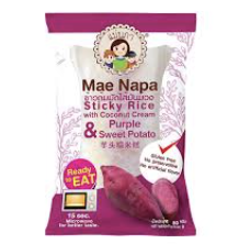 MAE NAPE 红薯糯米糕 80g | MAE NAPE Steamed Sticky Rice Cake Coconut Cream Sweet Potato Flavor 80g