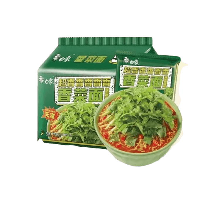 BX Instant Noodle Coriander Spicy Beef Flavor 115g | 白象 超香香菜面 辣牛肉味 115g