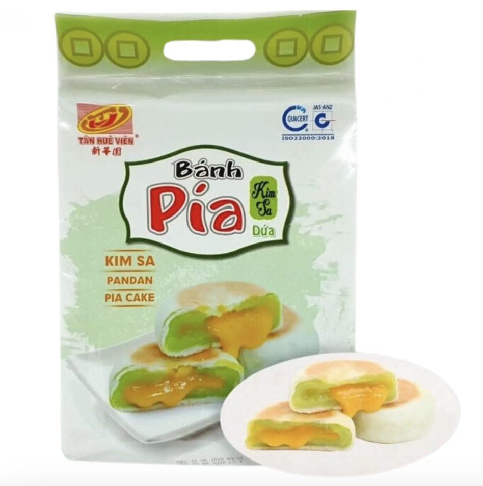 TAN HUE VIEN 流沙斑斓糕点 480g | TAN HUE VIEN Liusha Pandan Pia Cake 480g