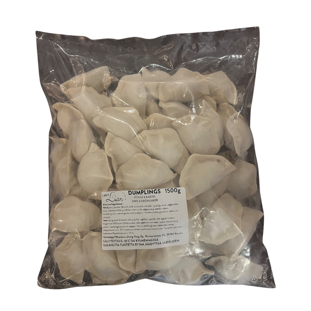 芬兰产 饺子 猪肉 蔬菜味 1500g  | FI Lady Luan Dumpling Pork Vegetable Flavor 1500g 