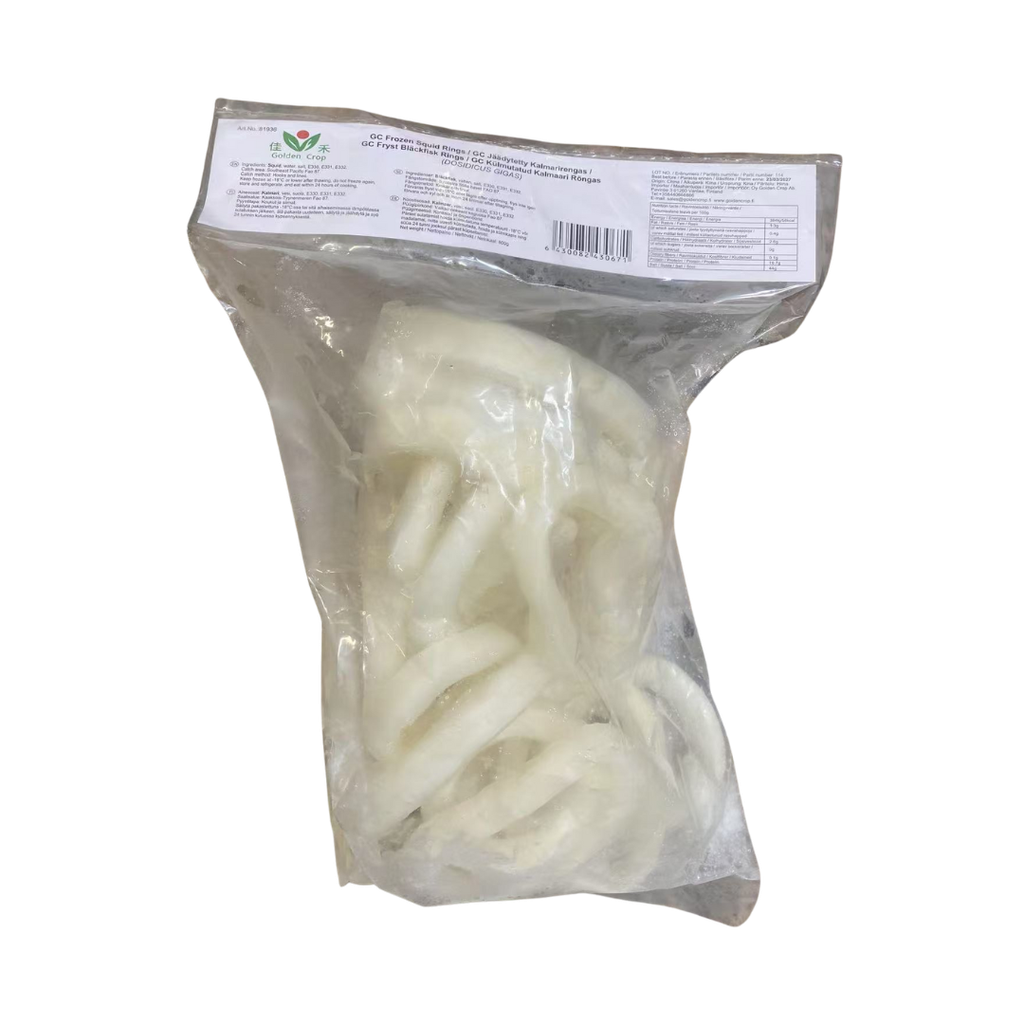 Pakastetut mustekalarenkaat 800g | GC 冷冻鱿鱼圈 800g