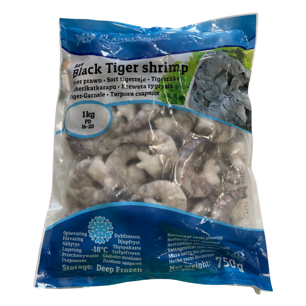 PP 证书 16/20 黑虎虾仁 750g | Planets Pride Black Tiger Shrimps 16/20 PD 750g