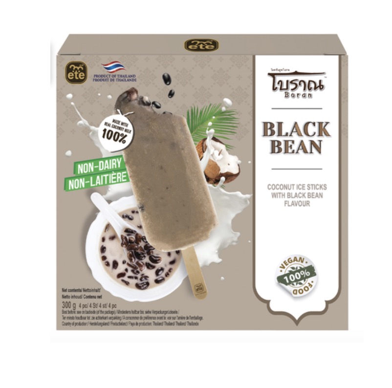 ETE Coconut Ice Stick Black Bean Flavor 300g | ETE 椰子冰棍 黑豆味 300g