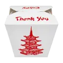 中餐 红塔 纸质正方形 外卖盒 500ml(16OZ) | 16OZ Noodle Box Red Tower / Take Away Paper Box 500ml (500sets)