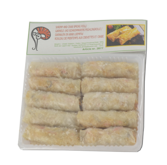 Vietnamilaiset kevätkääryleet (rapu ja katkarapumaku, esipaistettu) 500g | MOOIJER 越南春卷 蟹虾味500g