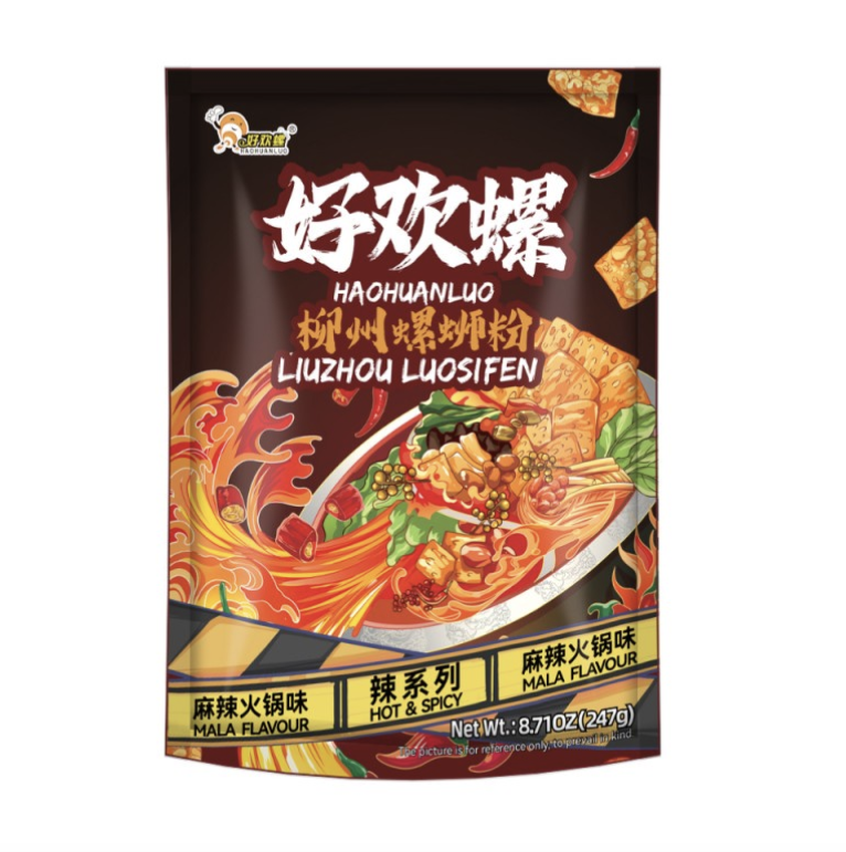 好欢螺 螺蛳粉 麻辣火锅味 247g｜HHL Instant Noodles  Spicy Hot Pot Flavor 247g