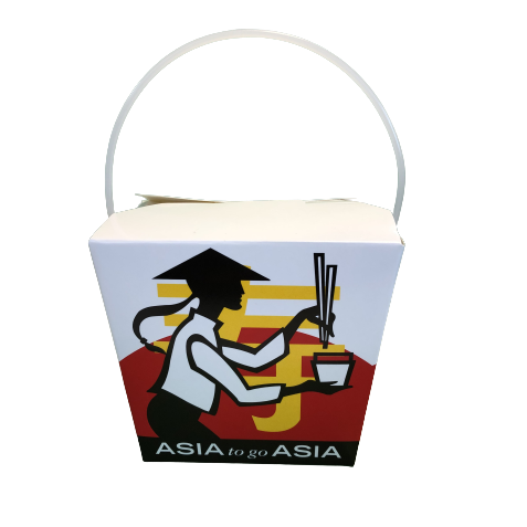 26 OZ Noodle Box ASIA TO GO ASIA / Take Away Paper Box 750ml (500sets)